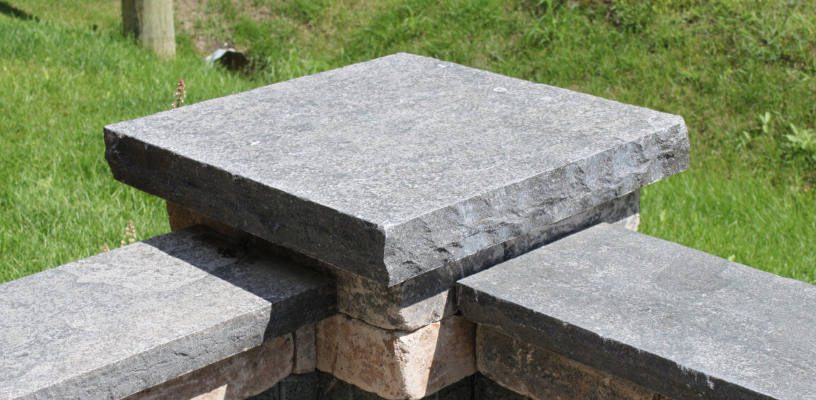 natural stone post caps