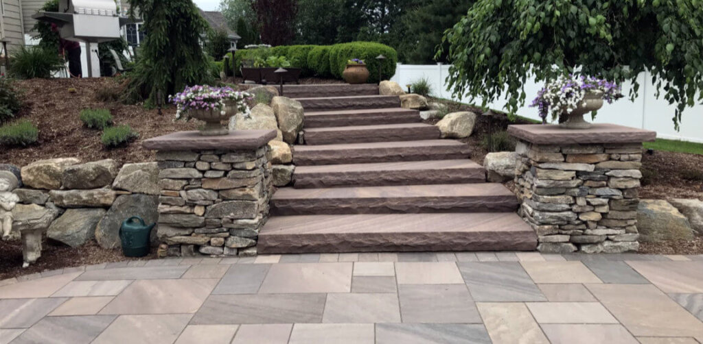 Natural Stone Steps (Solid) Toemar Landscaping and Garden Supplies